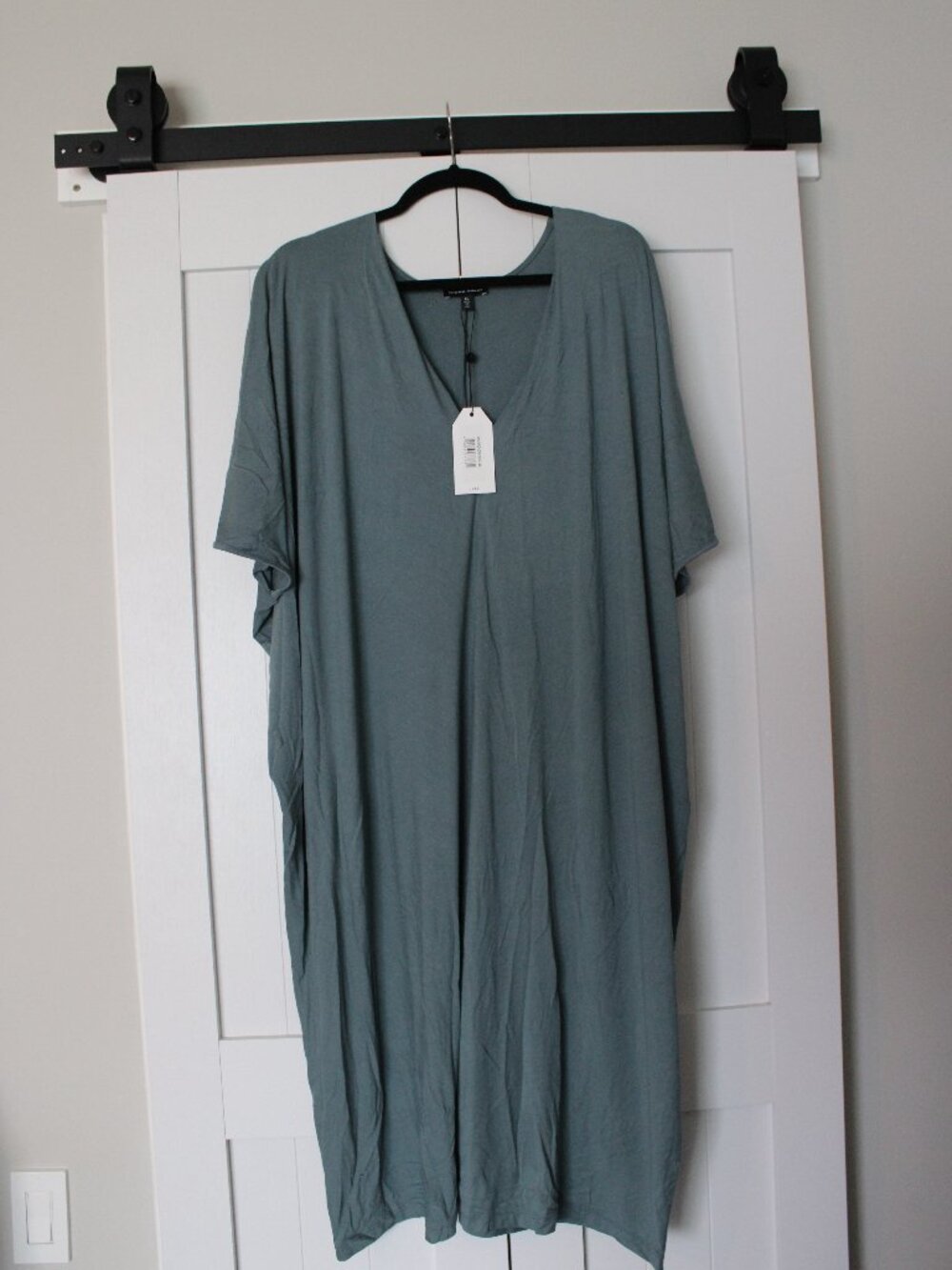 Universal Standard Teresa Liquid Jersey V-Neck Dress |  XL | Teal V‑Neck | NWT